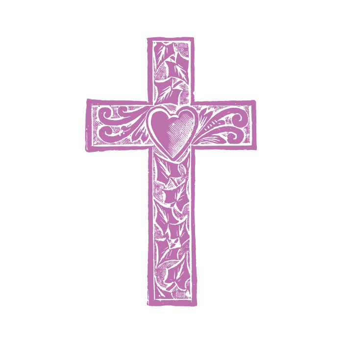 Pink Cross Decorative